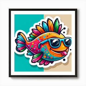 Fish Sticker 3 Art Print