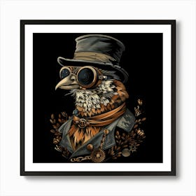 Steampunk Bird 12 Art Print