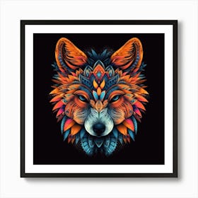 Wolf Head 3 Art Print