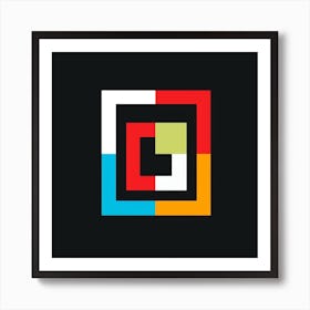 Square Logo Art Print