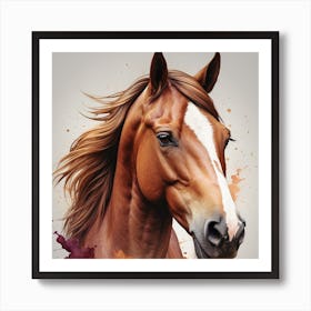 Horse Face Art Print