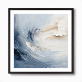 AI Mystic Azure Melody Art Print