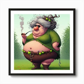 Apple Lady Art Print