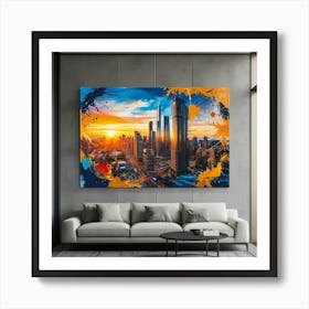 Cityscape Painting Art Print