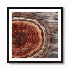 Texture Of A Petrified Wood surface Art Print