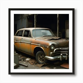 Abandoned Car 5 Art Print