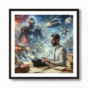 Sci-Fi Painting Art Print