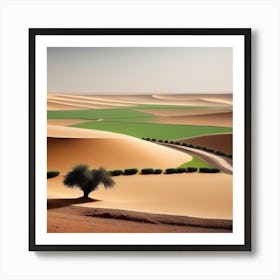 Desert Landscape 50 Art Print