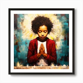 Bless Em All - A Little Girl's Prayer Art Print