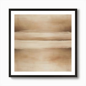 Abstract Nude Horizon A Minimalist Abstract Representation Of A Horizon Where The Sky And Land Mee (1) Art Print