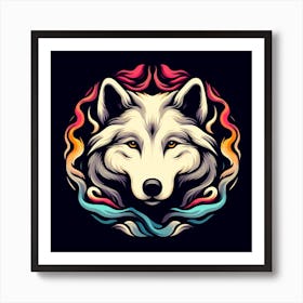 Wolf Head 1 Art Print