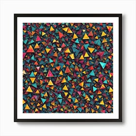 Abstract Triangles 21 Art Print