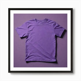 Purple T - Shirt 3 Art Print