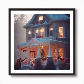 Christmas House 88 Art Print