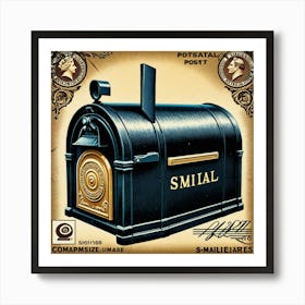 Stamp Postage Mail Letter Envelope Collectible Philately Postal Communication Paper Collec (5) Art Print