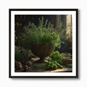 Herb Garden Art Print