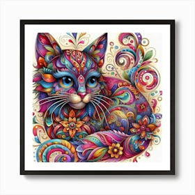 A cat 3 Art Print