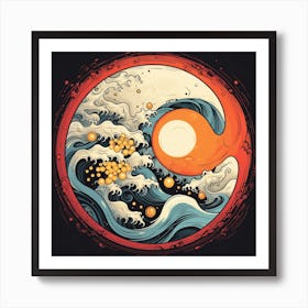 Great Wave Off Kanagawa 10 Art Print