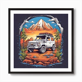 Jeep car Art Print