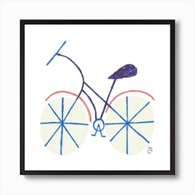 Bike 6 Square Art Print