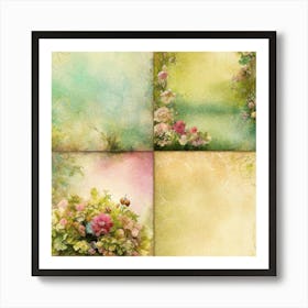 Fairy Garden Nutmeg Wall Art Art Print