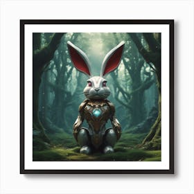 Rabbit In The Woods 44 Art Print