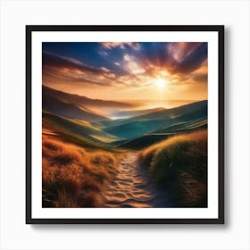 Path To The Sun 1 Art Print