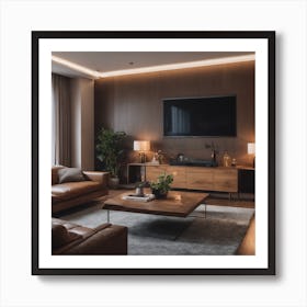 Modern Living Room from another angle Art Print