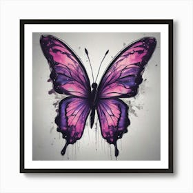 Butterfly Tattoo 6 Art Print