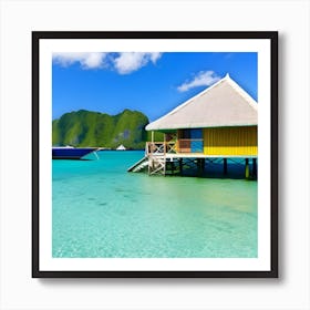 Hut On The Beach 2 Art Print