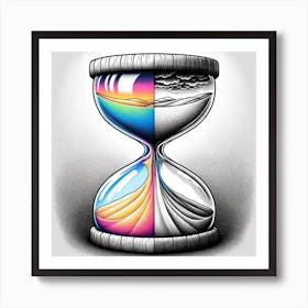 Hourglass Dreamscape Art Print