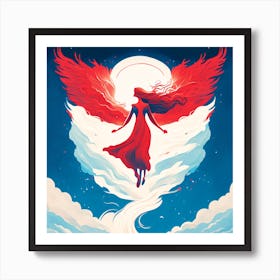 Angel Of The Sky Art Print