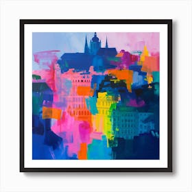 Abstract Travel Collection Vienna Austria 6 Art Print