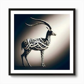 Arabic Antelope Art Print