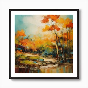 Autumn Trees Art Print