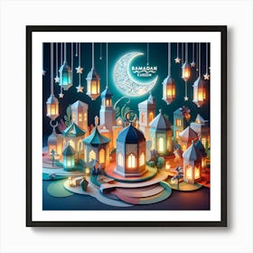 Ramadan Lanterns 4 Art Print