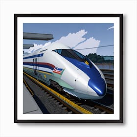 High Speed Train Art Print