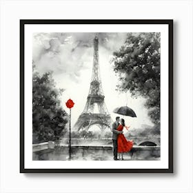 Paris In The Rain 6 Art Print