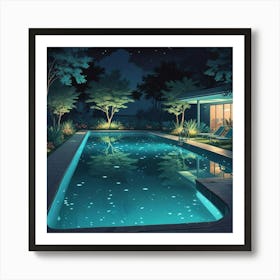 Swimming Art Print (22) Art Print