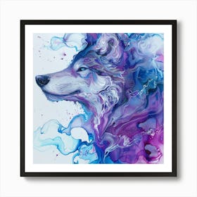 Wolf Painting 3 Art Print