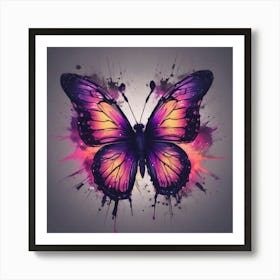 Butterfly Painting 295 Art Print