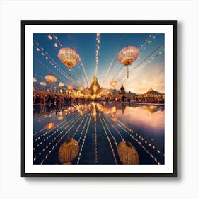 Reflected water Art Print