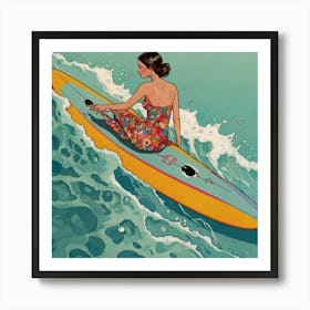 Surfer Girl 1 Art Print