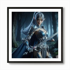 Elf Slayer Art Print