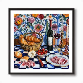 Gusto Italiano Trattoria Italian Food Kitchen Art Print