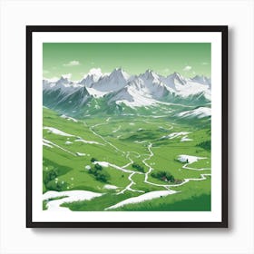 Swiss Alps Art Print