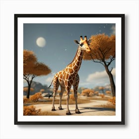 Default Default Retro Giraffe For Defferent Seasons Aestethic 0 Art Print