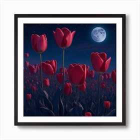 Red Tulips Art Print