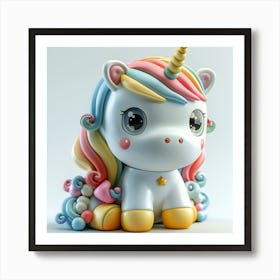 Unicorn 3d Print 5 Art Print