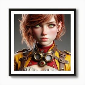 Steampunk Girl 25 Art Print